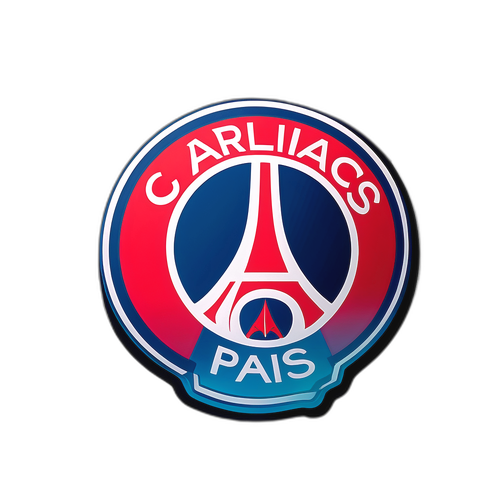 팀 슬로건 강조 및 PSG 팬 응원 모습 스티커
