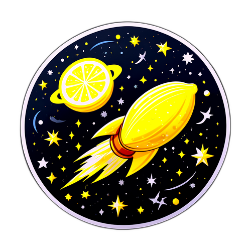 レモン彗星の観察のステッカー