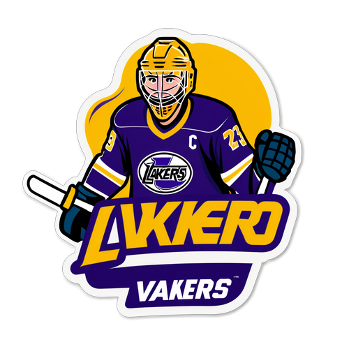 Växjö Lakers Sticker: En Fängslande Hockeymatch med Vårt Starka Logotyp!