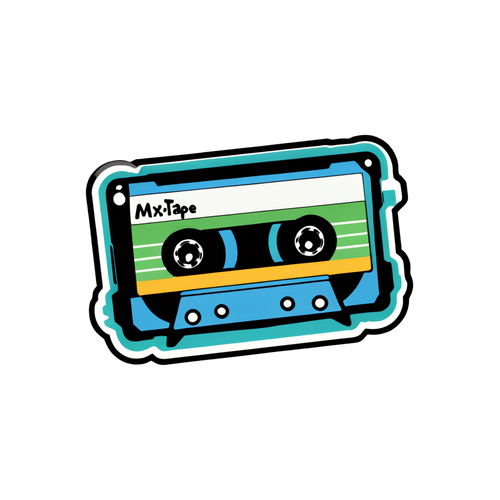 Unleash Your Inner DJ with the 'Mixtape Master' Sticker – A Retro Vibe You Can't Miss!