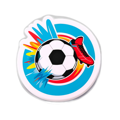 Наклейка "Удар по воротам!"