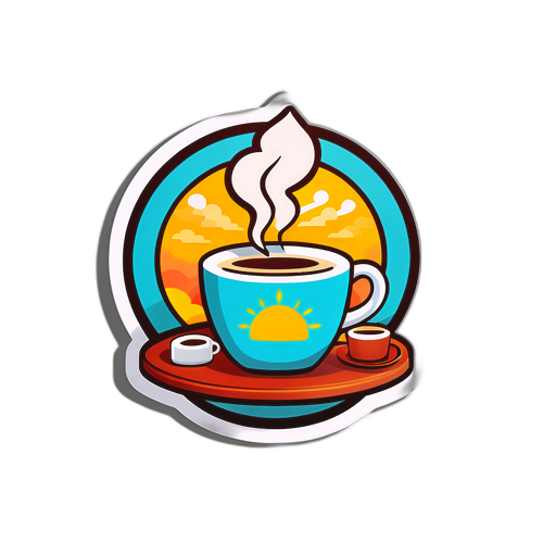 朝のコーヒーシーン