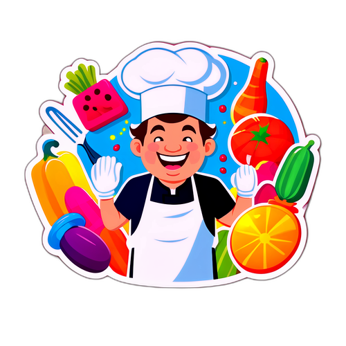 שף שמח בתוכנית בישול