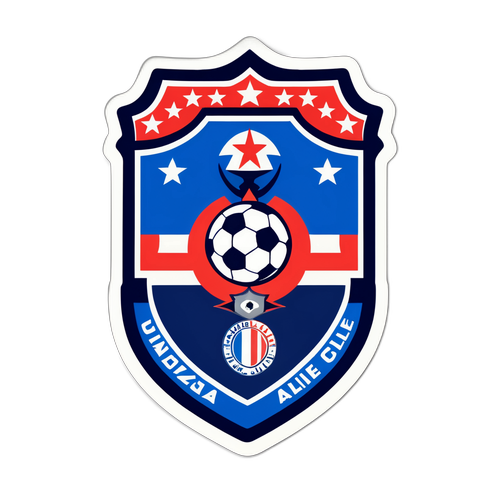 Alianza Lima and U. de Chile Logo Fusion Sticker