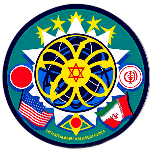 国际原子能机构与伊朗核协议的政治贴纸设计