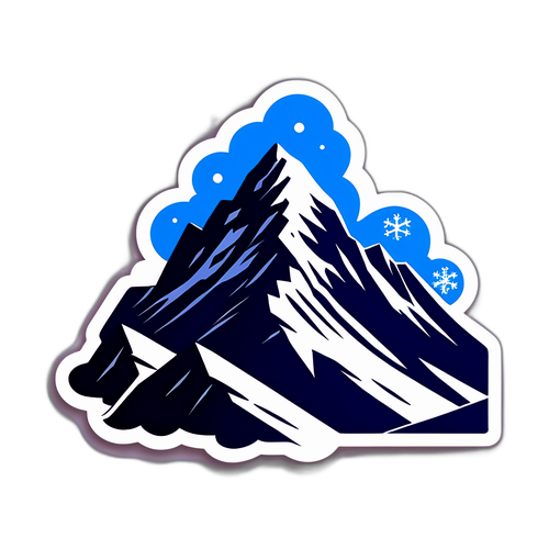 Sticker d'une avalanche en Haute-Savoie