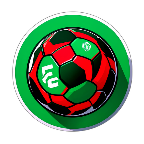 Flamengo Fußballdesign Aufkleber