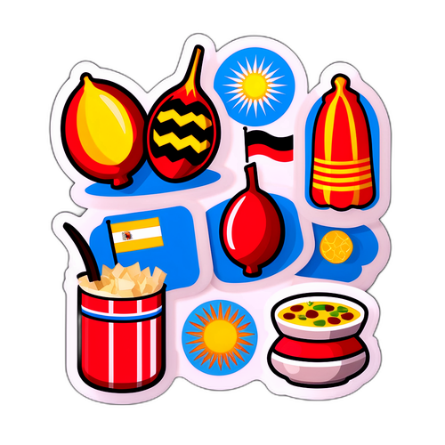 Angola – Argentina Návrh Nálepky