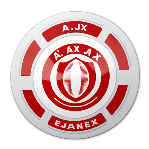 Stiker Ajax dengan Warna Merah Putih