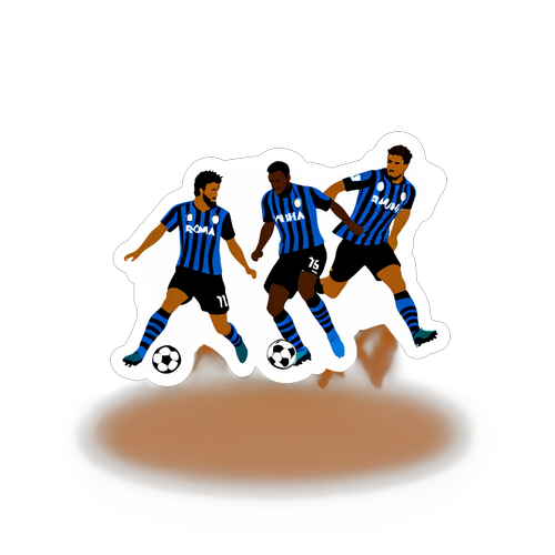 Silhouete ale jucătorilor de fotbal în acțiune