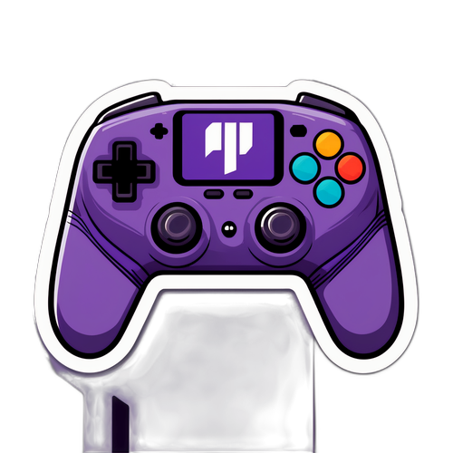 Sticker Bertema Twitch dengan Pengawal Permainan