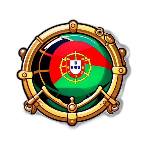 A representação lúdica da bandeira de Portugal