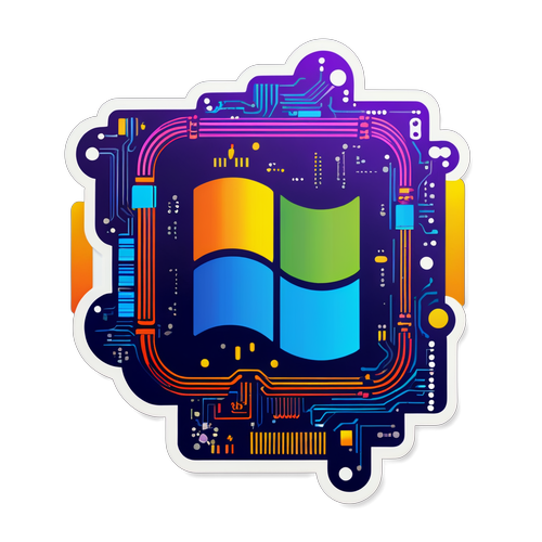 Moderne Microsoft Stock Sticker