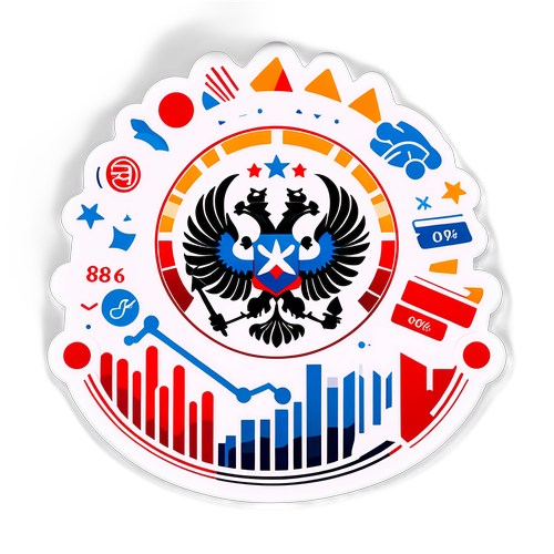Наклейка с символикой Центрального банка России