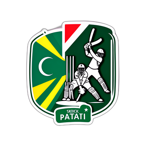 สติ๊กเกอร์การแข่งขันคริกเก็ตระหว่างแอฟริกาใต้และปากีสถาน