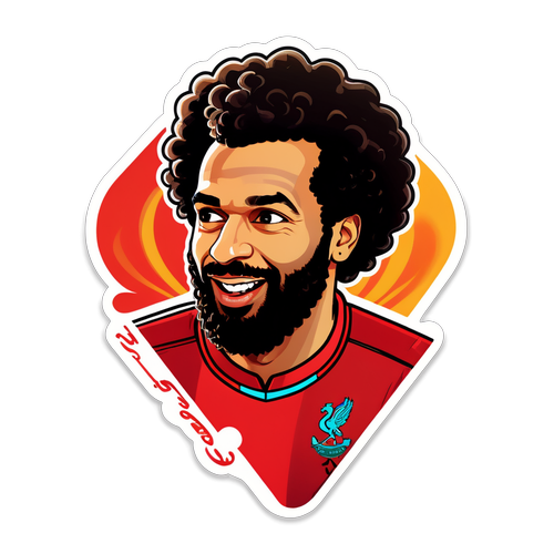 Sticker dedicat lui Mohamed Salah