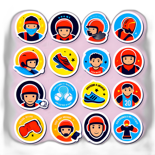 สติกเกอร์เพื่อสนับสนุนนักกีฬาในช่วงเวลาสำคัญ