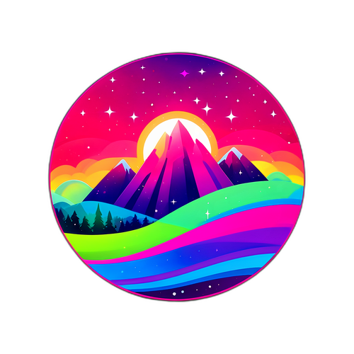 Fényhatás az auróra: színes csíkos háttér