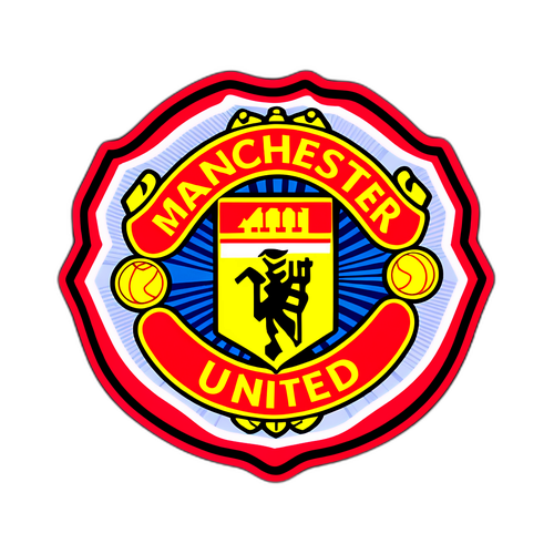 Manchester United-emblem med fotball