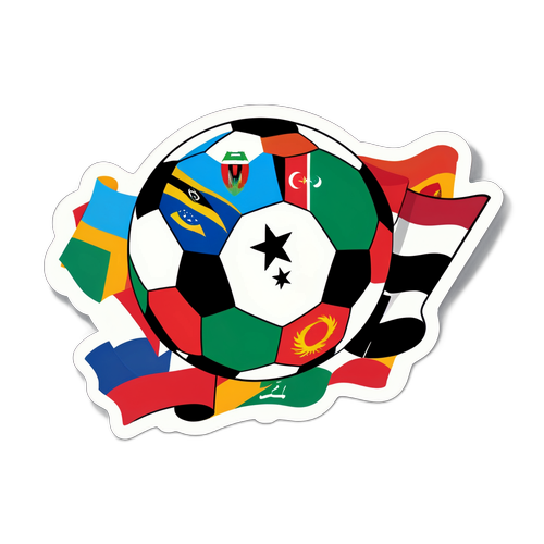 Mpira wa Miguu na Bendera za Libya na Eswatini