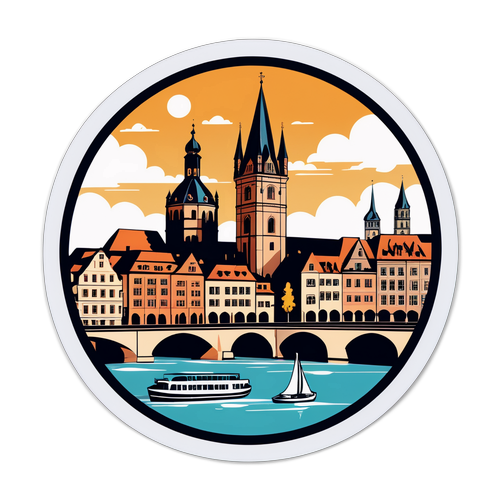 Vakker scene i Mainz
