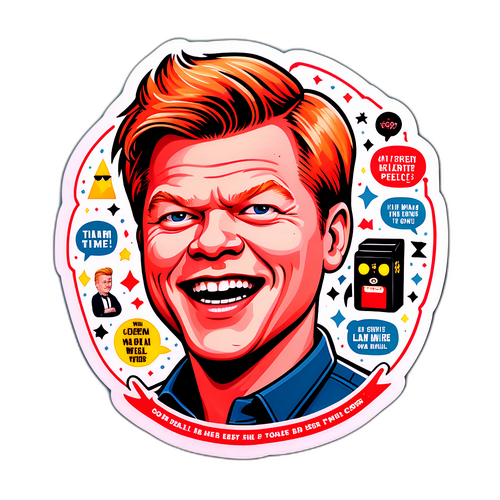Whimsical Cartoon Jesse Plemons Sticker
