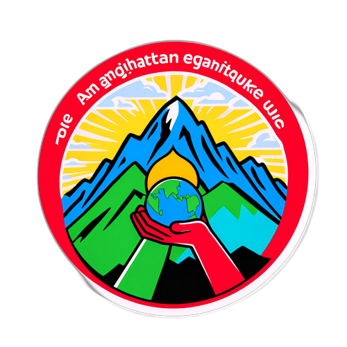 Afganistan Depremine Dikkat Çekmek İçin Duygu Dolu Sticker