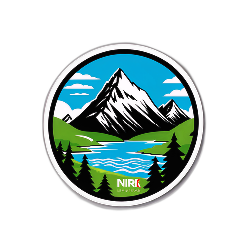Kreativ fremstilling av NRK.no-logo med ikoniske norske landskap