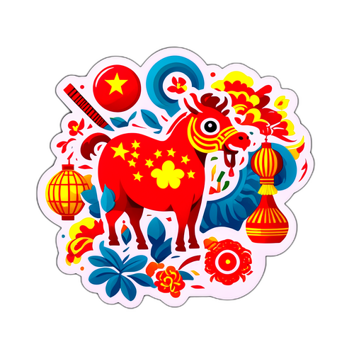 中國關稅文化貼紙