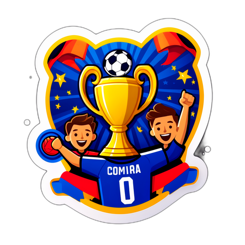 Stylisierte Sticker für die Copa