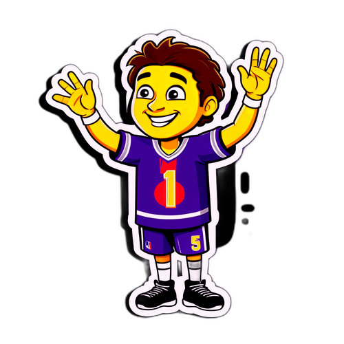 Rolig karaktär av en Växjö Lakers-spelare