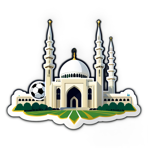 Ketika Monumen Nasional Bertemu Masjid Raja Faisal: Sticker Sepak Bola yang Wajib Dimiliki!