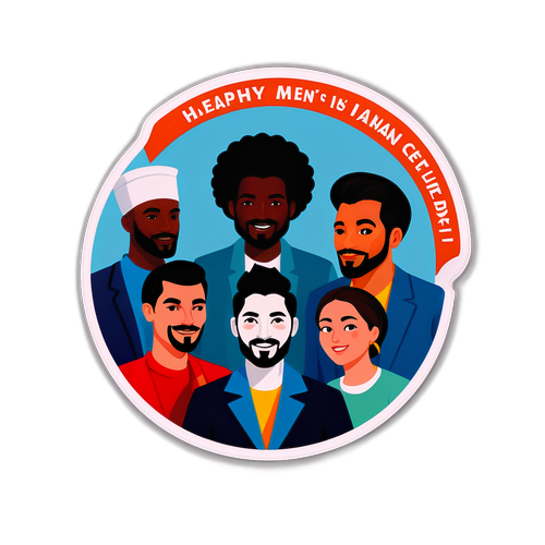 Дизайн стікера до Міжнародного чоловічого дня