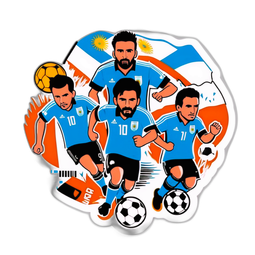Equipo de Fútbol Argentina en Acción