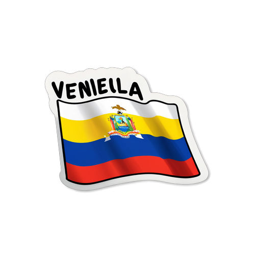 Viva Venezuela! De Sticker die Je Nationale Trots Laat Stralen!