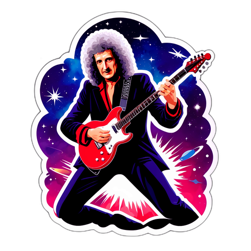 Cooler Aufkleber von Brian May