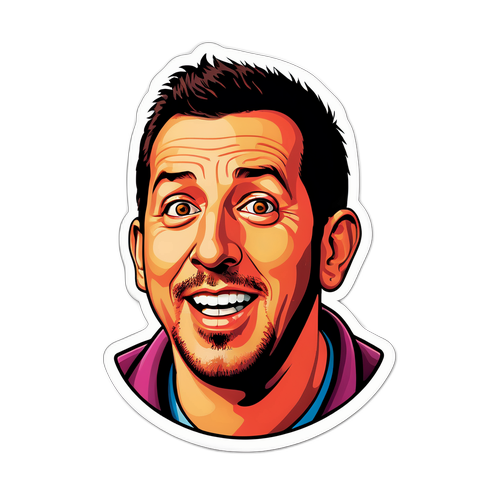 Humoristisk design av Adam Sandlers karakter