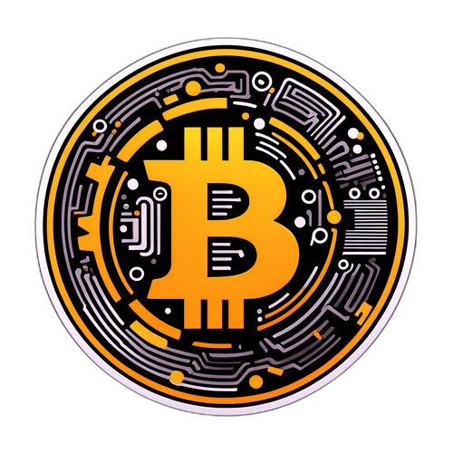 Bitcoin Teknologisk Klistermærke
