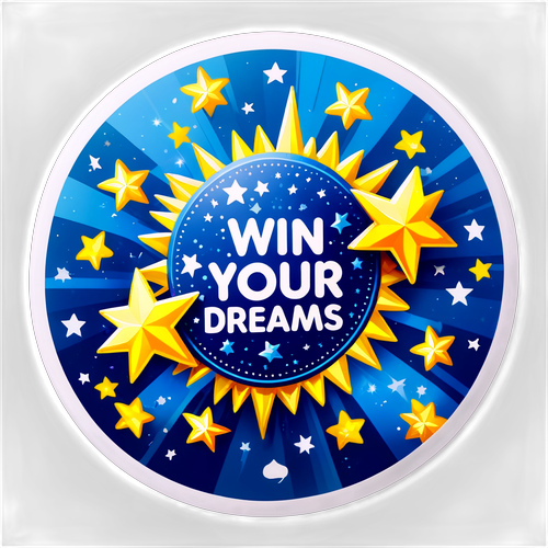 Een sprankelende loterijticket met het Euromillion-logo