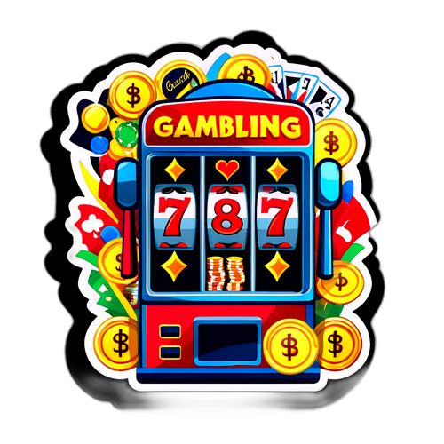 Adesivo Divertido de Máquinas de Jogo