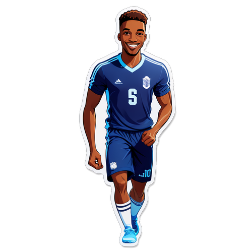 Stylisierter Gabriel Diallo in sportlicher Pose
