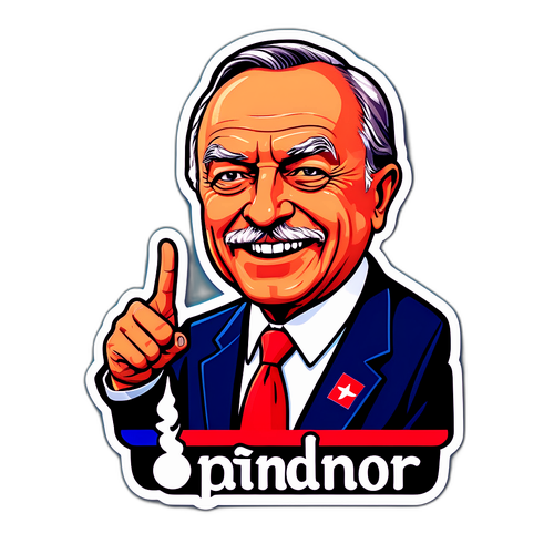 Sticker Sándor Pintér politikai üzenetével