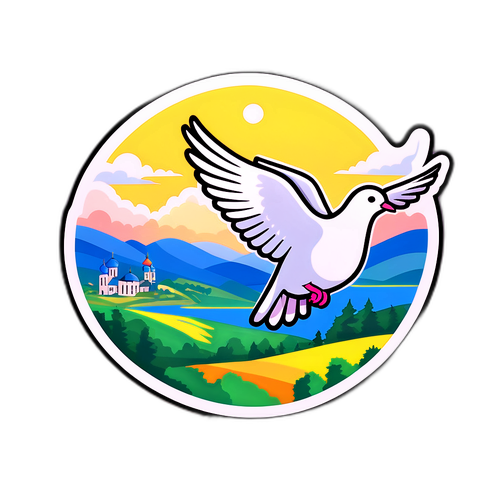 Friedensduvan i östra Ukraina