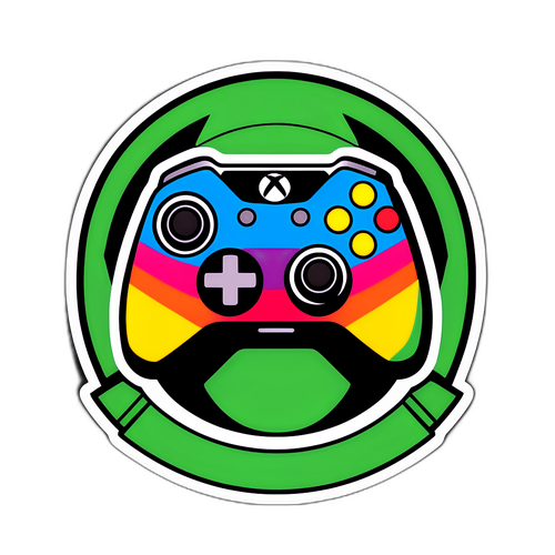Sticker ya Vintage ya Xbox