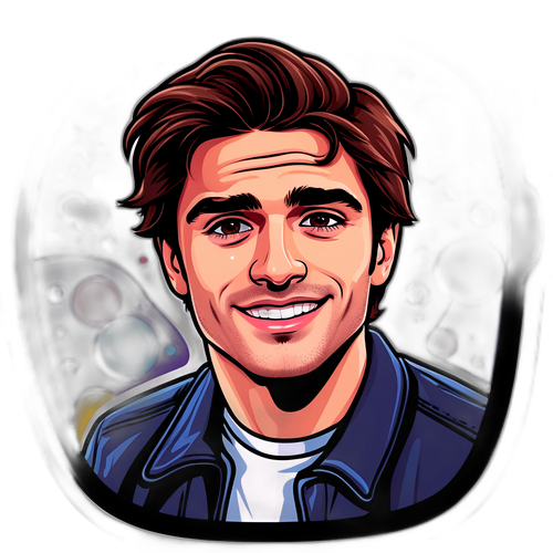 Śmieszny naklejka z Jacobem Elordim w stylu młodzieżowym