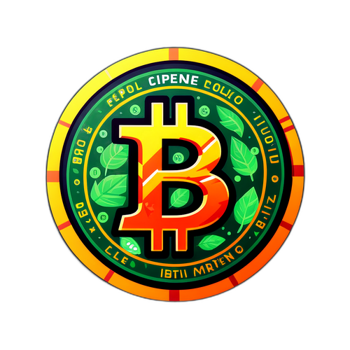 비트코인 친환경 메시지 스티커