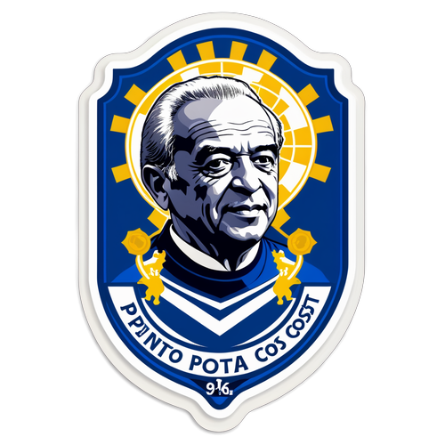 Arte de Sticker em Homenagem a Pinto da Costa