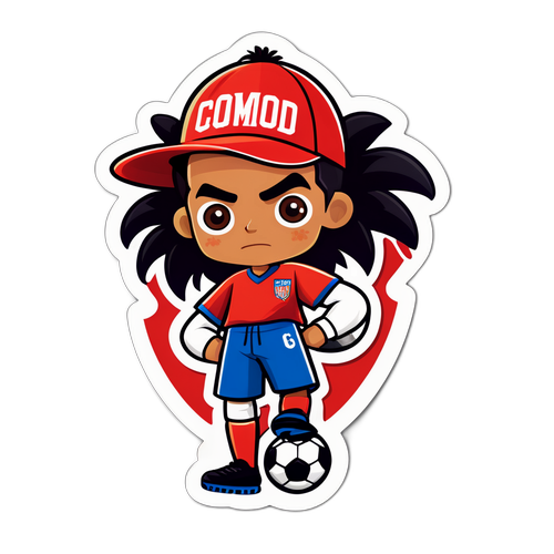Stylized Football Fan Character