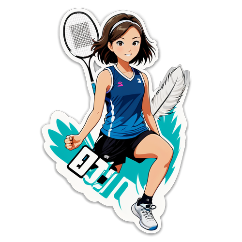 Sticker An Se-young yang Ceria: Bulu Badminton dan Sentuhan Peribadi untuk Peminat!