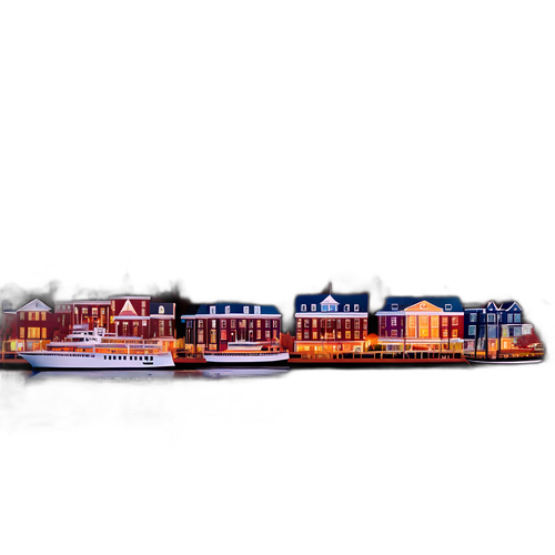 Elegantní panorama Annapolisu za západu slunce